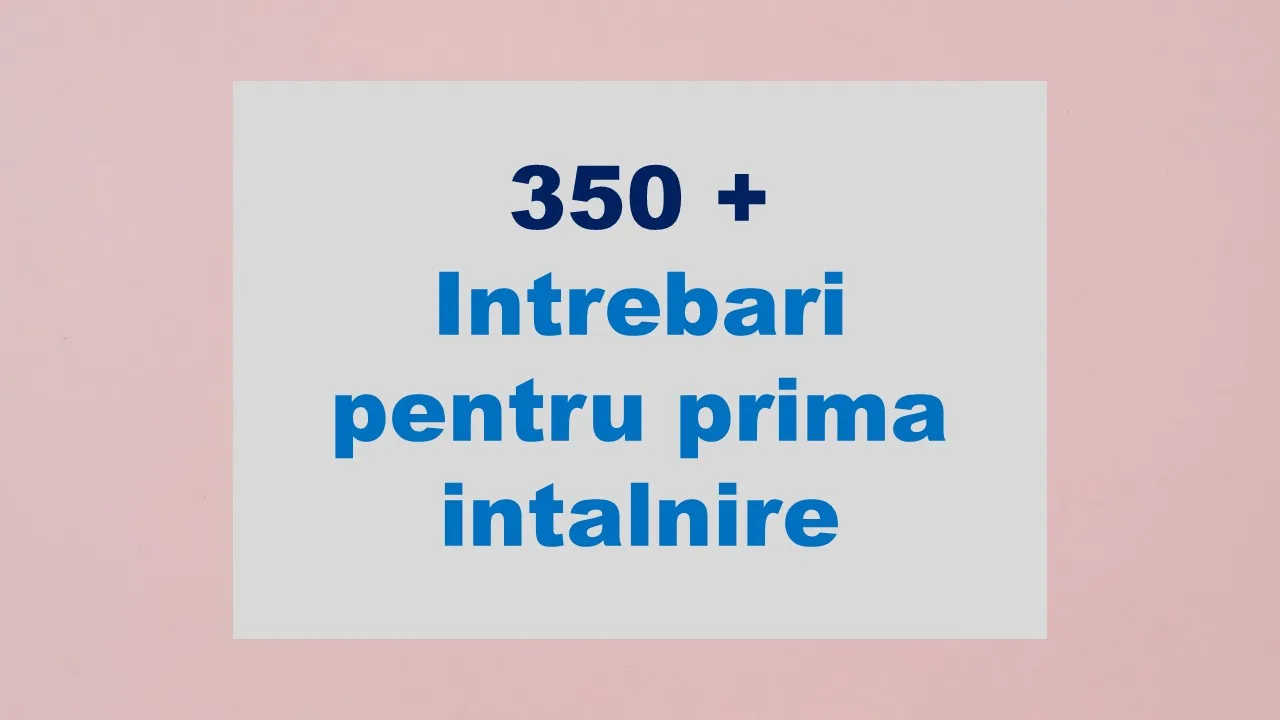 Intrebari pentru prima intalnire Loveisaname